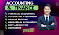 do any accounting and finance assignments using excel spreadsheet
