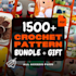 give you 1500k crochet patterns and mastery course