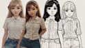 create simple character doodle art