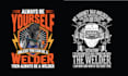 do t shirt mechanical engineering and welding logo