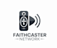 make flat minimalist faith caster network logo