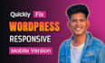 fix wordpress header, footer mobile responsive or fix elementor design issues
