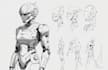 create  mecha robot character concept