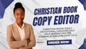 copy edit and format christian devotionals, prayer journal or memoir for KDP