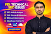 fix technical SEO audit, XML sitemap, robots txt semrush,cloudways hosting issue