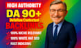 creat da 90 backlinks
