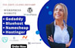 hostinger website design, update hostinger wordpress godaddy bluehost namecheap