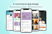 design professional ui ux ecommerce app design in figma