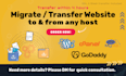 do wordpress migration, transfer, or website backup