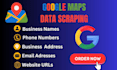 extract and scrape google maps data for business listings