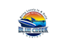 design unique blue creek marina logo