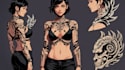 create an old school tattoo design