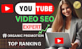 do youtube video SEO expert optimization to  grow your chanel