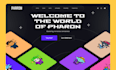 design crypto meme token nft web3 or game website