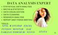 do statistical data analysis and visualizations in spss,python,excel,r,tableau