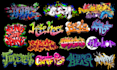 do typography, graffiti, lettering, tag text logo illustration 90s t shirt