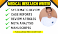 do medical publications, writing manuscript, and spss analysis