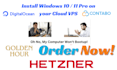 install windows 10,11 pro on contabo server