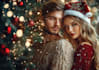 make a beautiful christmas couple portrait