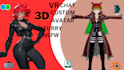 create, upload, edit 3d character modeling, vrchat avatar