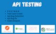 do API testing by postman, java, soapui and jmeter