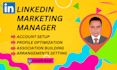 be your linked in promoting administrator and content maker
