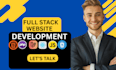 develop full stack custom website with react and node