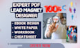 do PDF lead magnet ebook design business leads magnet workbook lead generation