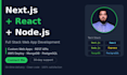 build your nextjs and react web app with nodejs backend