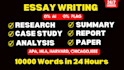 do research and write essays, reports and summaries