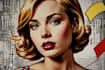 draw a retro pop art roy lichtenstein style