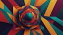 create abstract geometric digital art