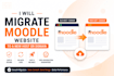 migrate moodle website to a new host or domain