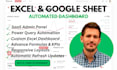 create automated excel dashboard with power query and google sheets dashboard