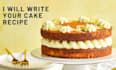 write your cake recipe