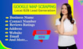 do google map scraping , b2b lead generation, web scraping