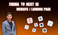 convert figma to next js full stack web app with vercel deployment