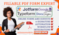 online booking esigning forms via jotform typeform docusign google form boldsign