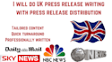 do UK press release writing with press release distribution
