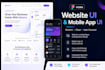 design website ui landing page, mobile app UI UX in figma or adobe xd