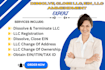 dissolve llc, uk ltd, llp, amend details, update addresses, and terminate llc