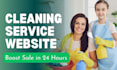 build a cleaning service website to boost sales in 24 hours