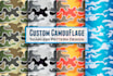 create unique personalized seamless camouflage pattern
