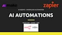 implement automation solutions in make, zapier and n8n