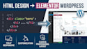 convert HTML design to elementor wordpress landing page