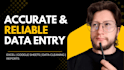 be your reliable data entry virtual assistant