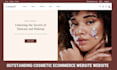 create cosmetic shopify website foundation eyeshadow lipstick ecommerce website
