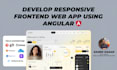 develop responsive frontend web app using angular