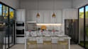 do expert interior 3d design and rendering for kitchen,living room, bathroom etc