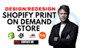 etsy print on demand store, shopify pod store, printify, printful, pod store